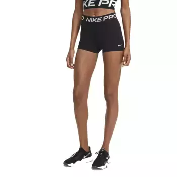 Женские профессиональные шорты Nike 3 дюйма, черный/белый