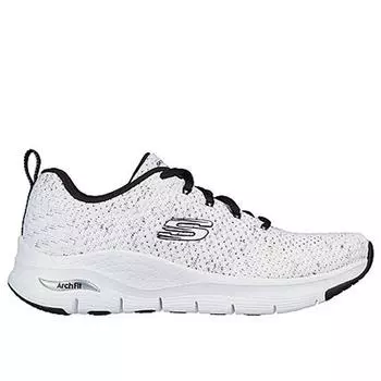 Женские прогулочные кроссовки Skechers 149713_WBK Белый со шнурками