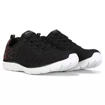 Женские прогулочные кроссовки Virtue среднего/широкого размера Skechers, черный