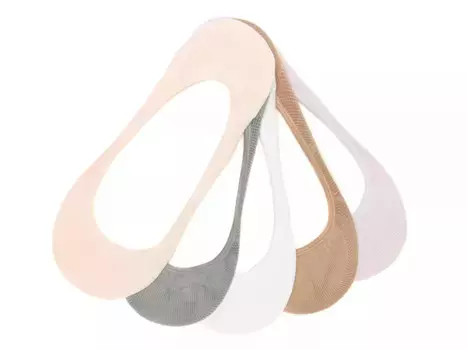 Женские прокладки Steve Madden Mesh Flower No Show - 5 шт. в упаковке, разноцветные