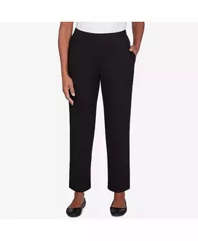 Женские противоположности привлекают брюки в рубчик Alfred Dunner, черный