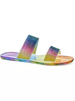 Женские прозрачные сандалии Juba с украшением для бассейна Wild Pair, цвет Rainbow Bling