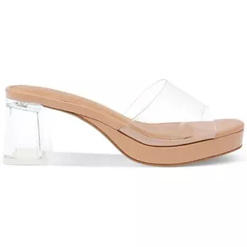 Женские прозрачные шлепанцы Orleen без шнуровки Wild Pair, цвет Clear Vinyl