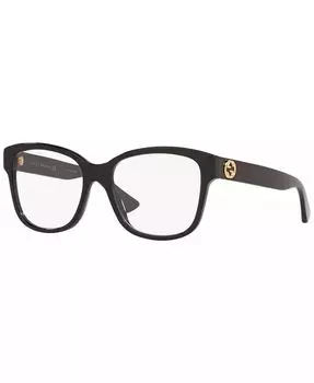 Женские прямоугольные очки Gucci, черный