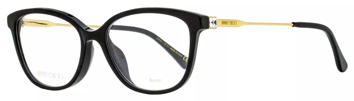 Женские прямоугольные очки Jimmy Choo JC325F 807 черные/золотые 53 мм