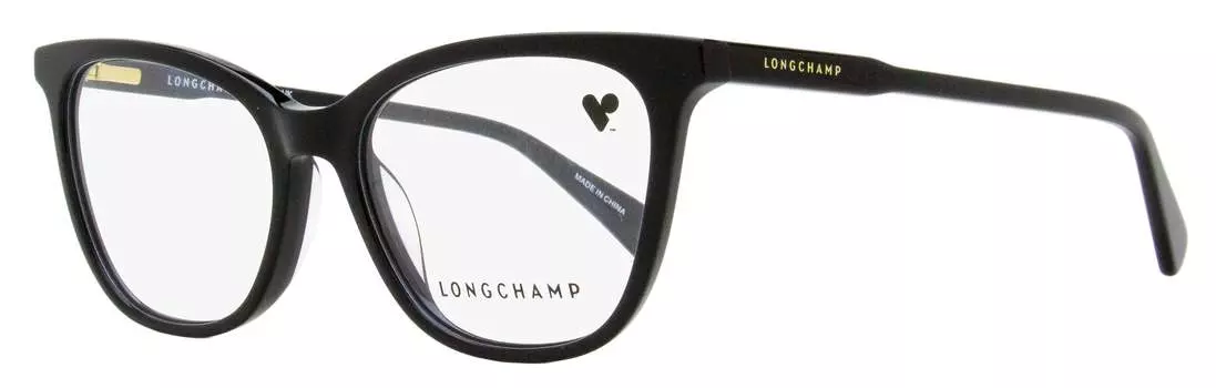 Женские прямоугольные очки Longchamp LO2694 001 черные/золотые 54 мм