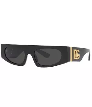 Женские прямоугольные солнцезащитные очки Dolce & Gabbana DG4411 54 мм, черный