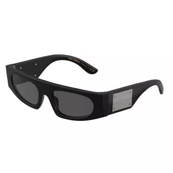 Женские прямоугольные солнцезащитные очки Dolce & Gabbana DG 4411 252587 54 мм, цвет Matte Black