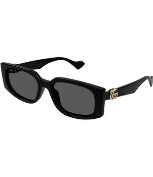 Женские прямоугольные солнцезащитные очки Gucci GG Generation Light 55 мм, черный