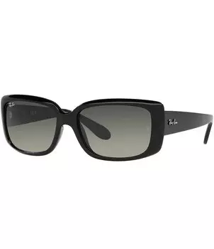 Женские прямоугольные солнцезащитные очки Ray-Ban 0RB4389 55 мм, черный