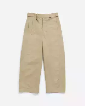 Женские прямые брюки Barrel с поясом Bimba y Lola, бежевый