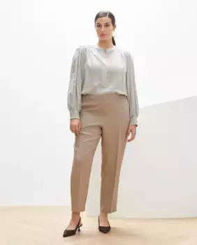 Женские прямые брюки Couchel, бежевый