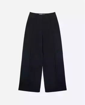 Женские прямые брюки из хлопка с высокой посадкой Bimba y Lola, черный