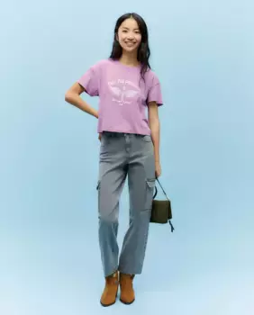 Женские прямые брюки-карго Green Coast, цвет 850 Piedra