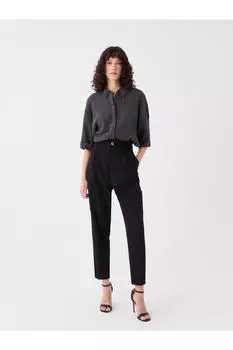 Женские прямые брюки морковного кроя LC Waikiki, зеленый