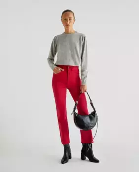 Женские прямые брюки расклешенного кроя Scalpers, красный