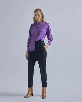 Женские прямые брюки с боковыми карманами на щиколотке Lola Casademunt, черный