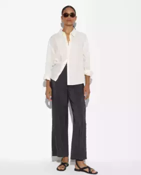 Женские прямые брюки с цельными боковыми пуговицами Parfois, темно-серый