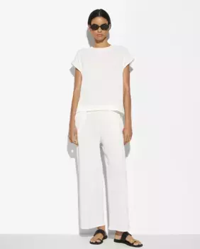 Женские прямые брюки с плотным эластичным поясом Parfois, белый
