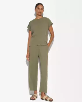 Женские прямые брюки с плотным эластичным поясом Parfois, цвет Kaki