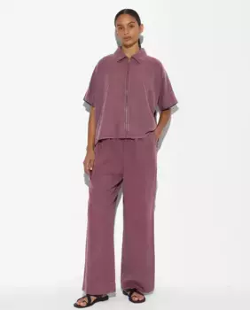 Женские прямые брюки с плотным эластичным поясом Parfois, цвет Granate