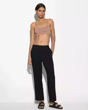 Женские прямые брюки с плотным эластичным поясом Parfois, черный