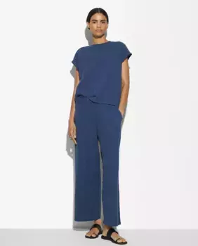 Женские прямые брюки с плотным эластичным поясом Parfois, темно-синий