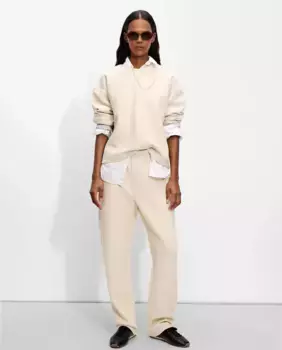 Женские прямые брюки с плотным эластичным поясом Parfois, цвет Crudo