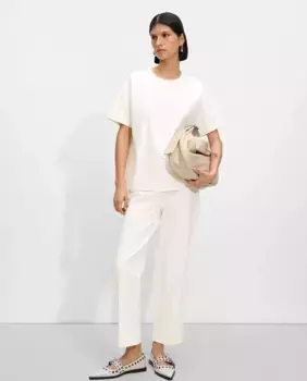 Женские прямые брюки с простой строчкой Parfois, белый