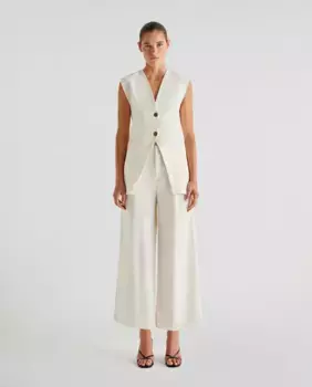 Женские прямые брюки с вытачками спереди и шлевками на талии Scalpers, мультиколор