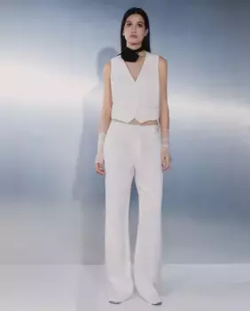 Женские прямые брюки Tintoretto, кремово-белый