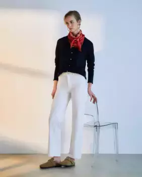 Женские прямые джинсовые брюки Woman El Corte Ingls, белый