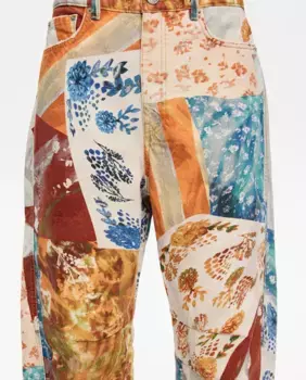 Женские прямые джинсы Barrel Patchwork Bimba y Lola, оранжевый