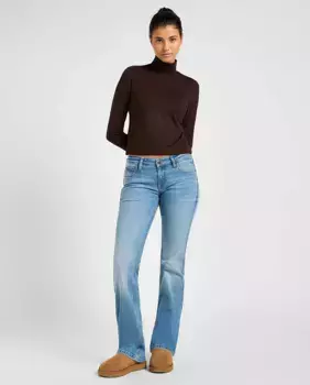 Женские прямые джинсы Jessica с низкой посадкой Lee, синий