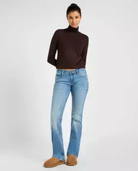 Женские прямые джинсы Jessica с низкой посадкой Lee, синий