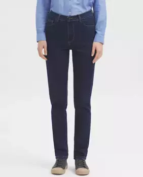 Женские прямые джинсы с карманами и шлевками на талии Nice Things, синий