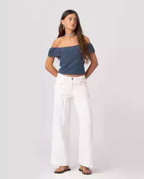 Женские прямые джинсы с пуговицей и молнией Noon, цвет Crudo