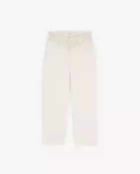 Женские прямые джинсы с соответствующим принтом Scalpers, белый