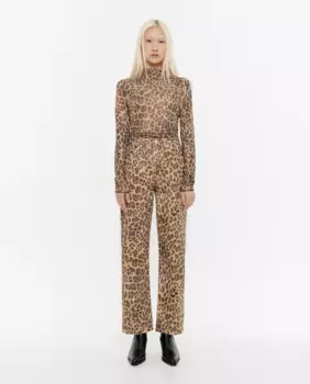 Женские прямые джинсы с высокой талией и принтом Bimba y Lola, цвет Natural