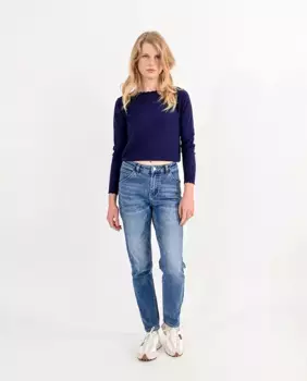 Женские прямые джинсы с высокой талией Molly Bracken, синий