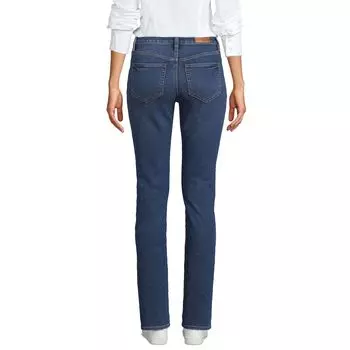 Женские прямые джинсы со средней посадкой Lands End Lands' End