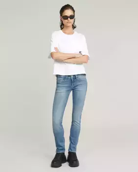 Женские прямые джинсы средней посадки G-Star Raw, синий