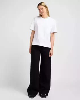 Женские прямые джинсы Stella a Line с высокой посадкой и широкими штанинами Lee, черный