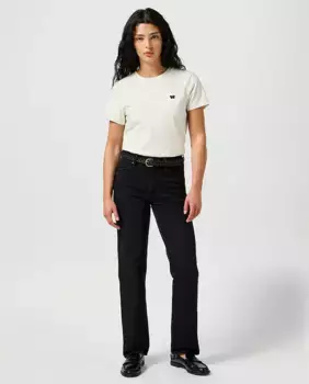 Женские прямые джинсы Sunset средней посадки Wrangler, черный