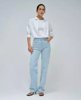 Женские прямые джинсы True Straight с высокой посадкой Salsa Jeans, синий