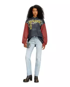 Женские прямые джинсы узкого кроя Diesel, светло-голубой