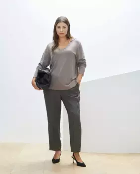 Женские прямые классические брюки Couchel, зеленый