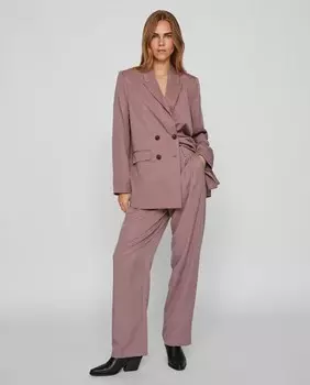 Женские прямые классические брюки Vila, сиреневый