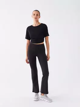Женские прямые леггинсы с эластичной талией и брюками LCW Active