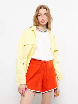 Женские прямые облегающие шорты с эластичной резинкой на талии LCW Casual